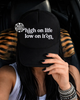 Low iron embroidered Trucker Hat by Madness & Mayhem LLC