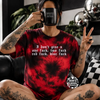 One fuck embroidered tie dye T-shirt by Madness & Mayhem LLC