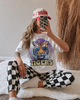 Purple & Gold Retro "LSU" Tigers Graphic Tee by Everyday Customs Co.