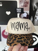 Mama heart Leopard embroidered hat by Madness & Mayhem LLC