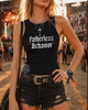 Fatherless behavior cropped tank by Madness & Mayhem LLC