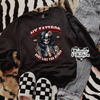 My tattoos crew neck sweatshirt (finished product) by Madness & Mayhem LLC