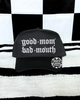 Good mom bad mouth embroidered Black Hat by Madness & Mayhem LLC