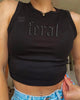 Feral embroidered cropped tank by Madness & Mayhem LLC