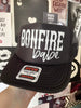 Black bonfire babe Trucker Hat by Madness & Mayhem LLC