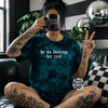 Teal Be so fucking for real embroidered tie dye T-shirt by Madness & Mayhem LLC