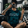 Teal Besties embroidered tie dye T-shirt by Madness & Mayhem LLC