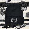Skeleton heart hands embroidered beanie by Madness & Mayhem LLC