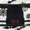 Feral embroidered beanie by Madness & Mayhem LLC