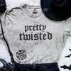 Pretty twisted embroidered color blast tshirt by Madness & Mayhem LLC