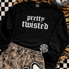 Pretty twisted embroidered sweatshirt by Madness & Mayhem LLC