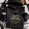 Anti social bat hoodie by Madness & Mayhem LLC