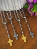 CROSS LARIAT CHOKER by Bellaforma Jewelry