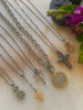 DAINTY CROSS NECKLACE by Bellaforma Jewelry