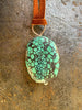 Turquoise + Lapis on Leather Necklace by mend metalworks