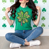 Pink & Green Shamrock || Tee by The Neeley Design Co Wholesale
