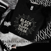 Black is my happy color web sweatshirt by Madness & Mayhem LLC