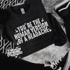 Human version of a headache crew neck sweatshirt (finished product) by Madness & Mayhem LLC