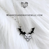 Skull & bats Necklace by Madness & Mayhem LLC