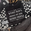 Wears black mountain dew Shirt (finished product) by Madness & Mayhem LLC