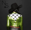 Smokin' Spades Western Pearl Snap Rodeo Shirt by Neon Spur