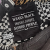 Wears black Sprite Shirt (finished product) by Madness & Mayhem LLC