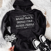 Wears Black Coke hoodie (finished product) by Madness & Mayhem LLC