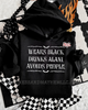 Wears Black Alani hoodie by Madness & Mayhem LLC