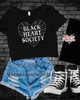 Black hearts Cropped Tee by Madness & Mayhem LLC