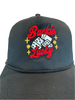 Buckin Lucky Embroidered Five-Panel Trucker Hat by Neon Spur