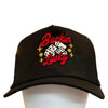 Buckin Lucky Embroidered Five-Panel Trucker Hat by Neon Spur