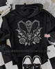 Bat coffin zip up hoodie by Madness & Mayhem LLC