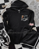 Phase zip up hoodie by Madness & Mayhem LLC