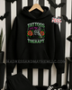 tattoos are my therapy hoodie by Madness & Mayhem LLC