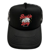 Buckin Lucky Checkered Mesh Trucker Hat by Neon Spur