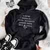 Cool tattoos hoodie (finished product) by Madness & Mayhem LLC