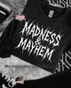 Madness & mayhem metal crew neck sweatshirt by Madness & Mayhem LLC
