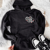 Cherry Madness & Mayhem barb wire heart exclusive hoodie (finished product) by Madness & Mayhem LLC