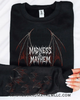 Madness & Mayhem with bat sleeves crew neck sweatshirt by Madness & Mayhem LLC