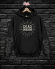 Dead inside with sleeves hoodie by Madness & Mayhem LLC