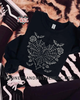 Bat web heart crew neck sweatshirt by Madness & Mayhem LLC