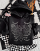 Bat heart web hoodie by Madness & Mayhem LLC