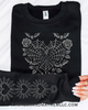 Bat web heart with sleeves crew neck sweatshirt by Madness & Mayhem LLC