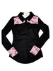 Cherry Groove Girls Western Pearl Snap Rodeo Shirt by Neon Spur