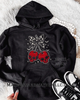 Checkered skull cherry hoodie by Madness & Mayhem LLC