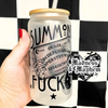 Summoning a fuck Libbey Glass by Madness & Mayhem LLC