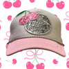 Cherry Groove Ladies Trucker Hat w/ Hat Chain by Neon Spur