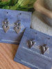 SILVER HEART EARRINGS by Bellaforma Jewelry