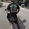 Mens work hard play harder front/back TShirt by Madness & Mayhem LLC