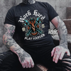 Mens work hard play harder TShirt by Madness & Mayhem LLC
